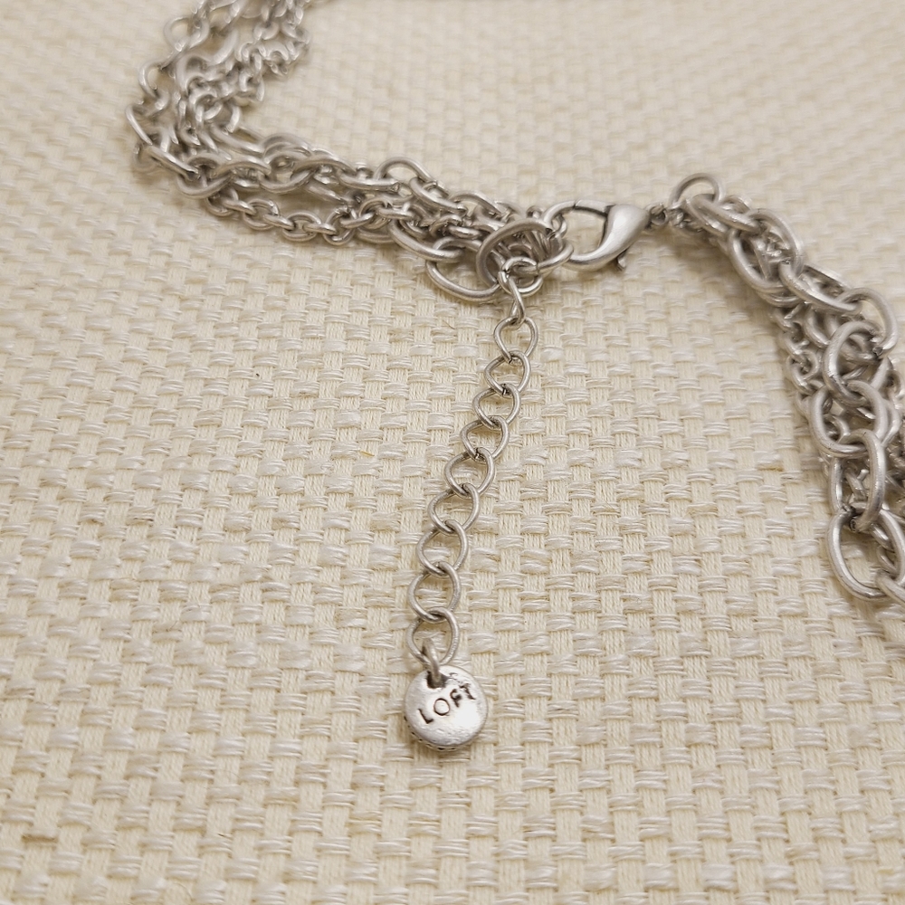 Loft Multi Layer Bib Necklace Statement. - image 4